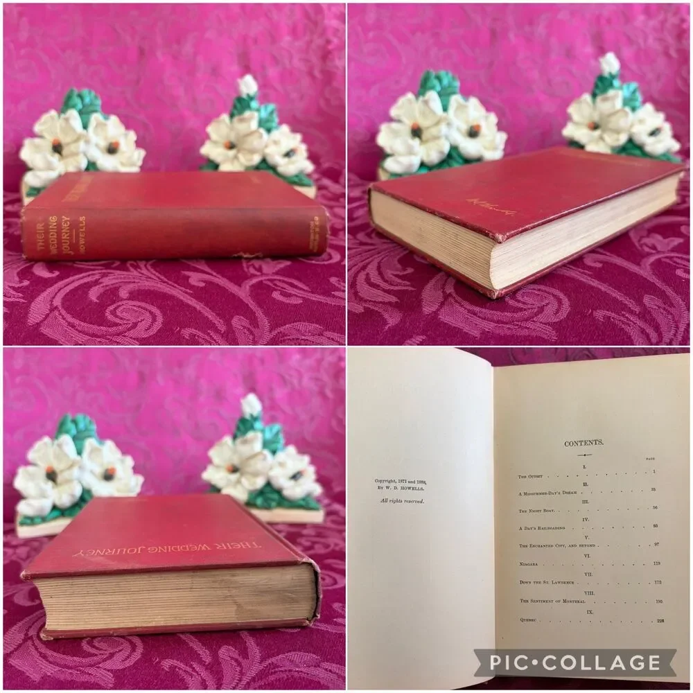 1899 Their Wedding Journey by W. D. Howells, Illustrated Antique Book
